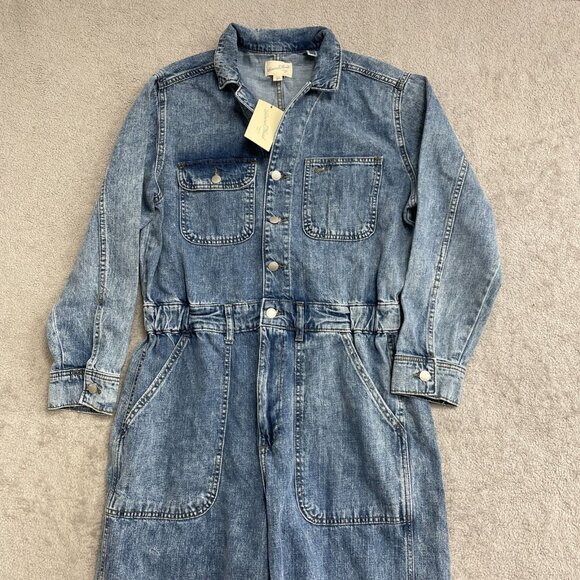 NEW Women's 14/R Long Sleeve Utility Baggy Denim Jumpsuit Universal Thread k942 - Picture 5 of 9